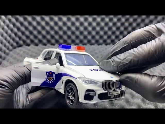 Unboxing Macheta BMW X6 replica de politie deschide usi fata, capota, portbagaj, lumini si sunete