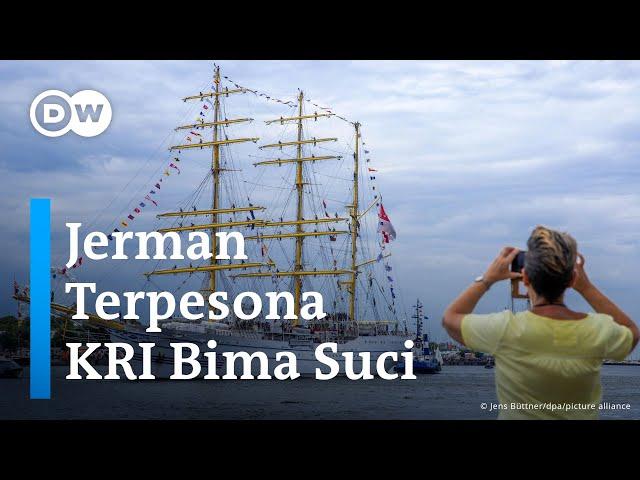 Membanggakan! Kapal Latih Taruna Bima Suci Jadi Kapal Layar Terbesar di Festival Maritim Jerman