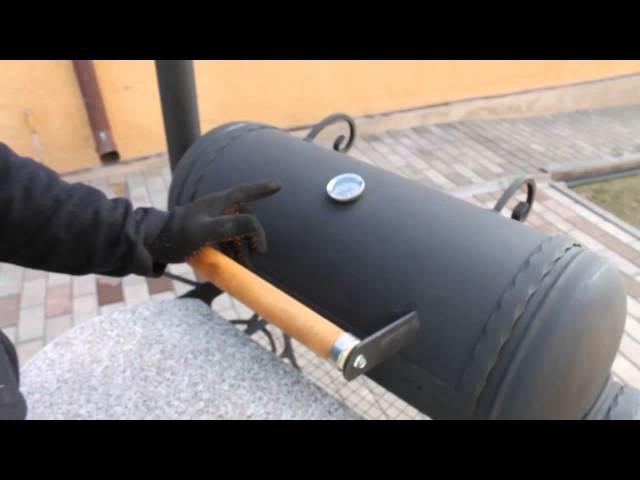 Гриль смокер мангал из газового баллона/ GRILL+SMOKER HAND MADE