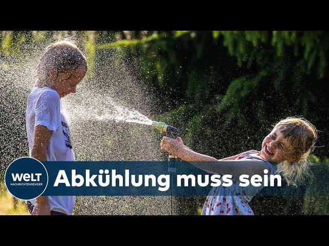 HITZEWELLE IN DEUTSCHLAND: Abkühlung bei 35 Grad -  "Und wie schlafen sie eigentlich ein?"