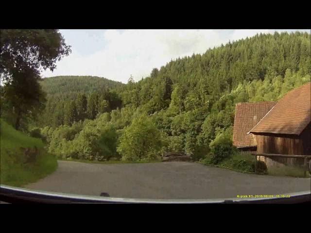 Autofahrt im badischen Odenwald (MOS/HD): Waldbrunn ---:--- Gaimühle