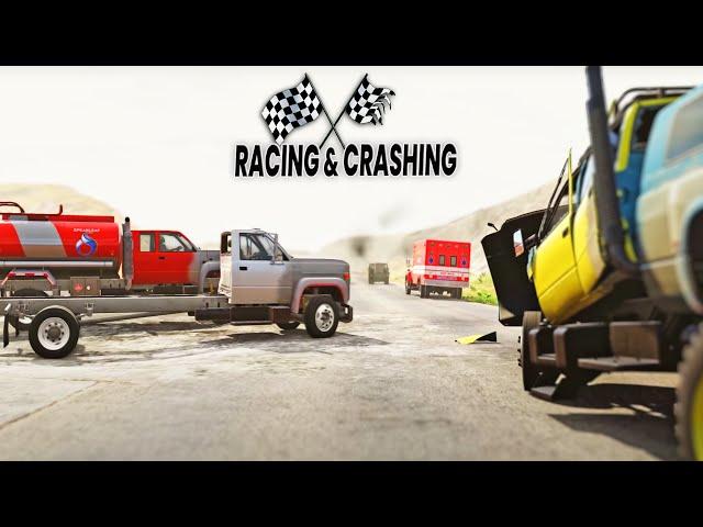 BeamNG Drive - Racing & Crashing All New MD-Series (0.33 Game Update)