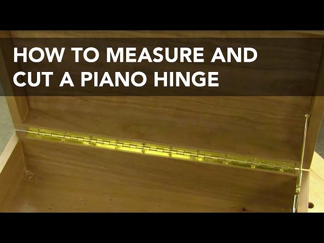 How to Lay Out and Cut a Piano Hinge