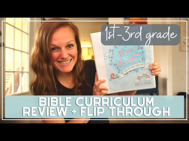 MASTER BOOKS MORE THAN WORDS FLIP THROUGH | OUR Bible Curriculum for 1st to 3rd grade