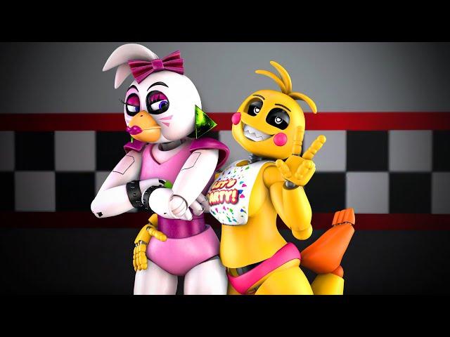 Glamrock Chica vs Toy Chica! (FNaF Security Breach animation)