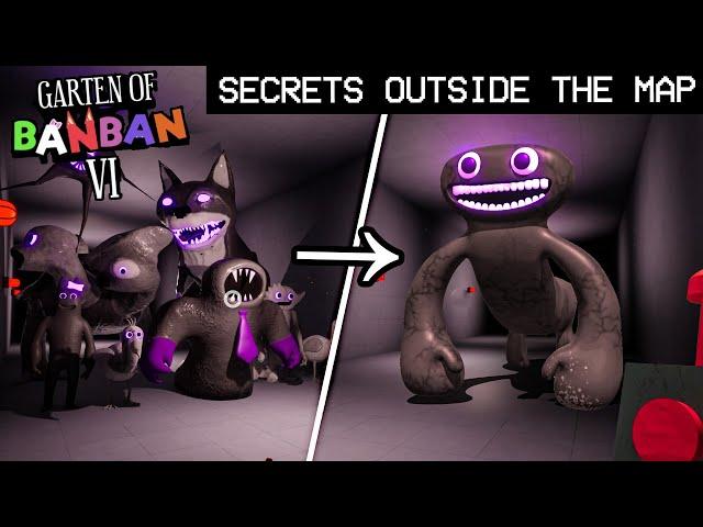 SECRET MODELS outside THE MAP? (out of bounds) - Garten of BanBan 6 [Ending] Hacking