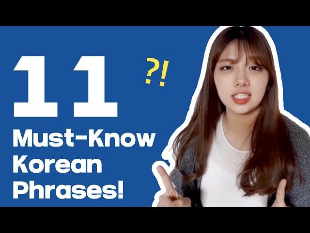 11 Must-Know Korean Phrases!!   ㅣ  Basic Korean Lesson 2