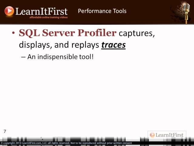 SQL Server Performance Tuning Tools