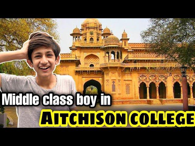 Middle class boy in aitchison college️