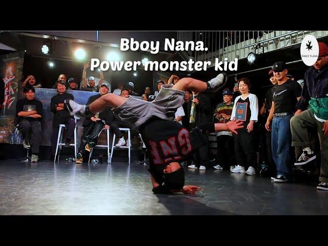 Bboy Nana. Taiwanese power monster. All rounds from Ichigeki Anniversary. Who's got Daily Flava