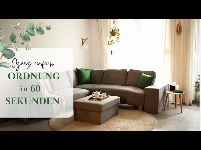 ORDNUNG NEBENBEI  Diese 1-MINUTEN TRICKS machen den Unterschied! Bye-bye Unordnung 