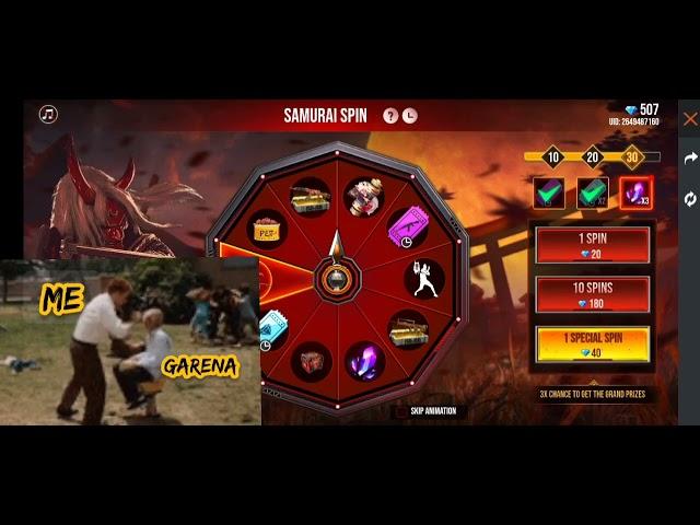 Samurai Bundle  Return Spin To Diamond Free Fire | MRK GAMER |#freefire #mrkgamer