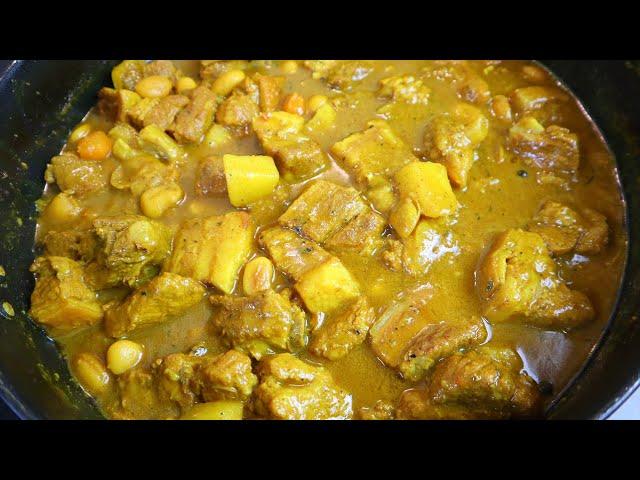 How To Make The Most Delicious Jamaican Curry Stewed Pork Step By Step | Tasty Pork Belly Recipe