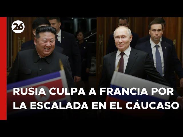 Rusia culpa a Francia por la escalada en el Cáucaso