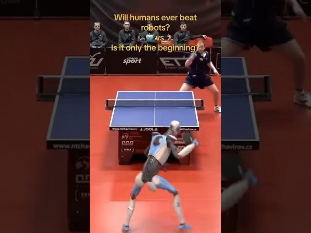 Robot vs Human ping pong challenge #youtubeshorts #shrots #robotics #reels