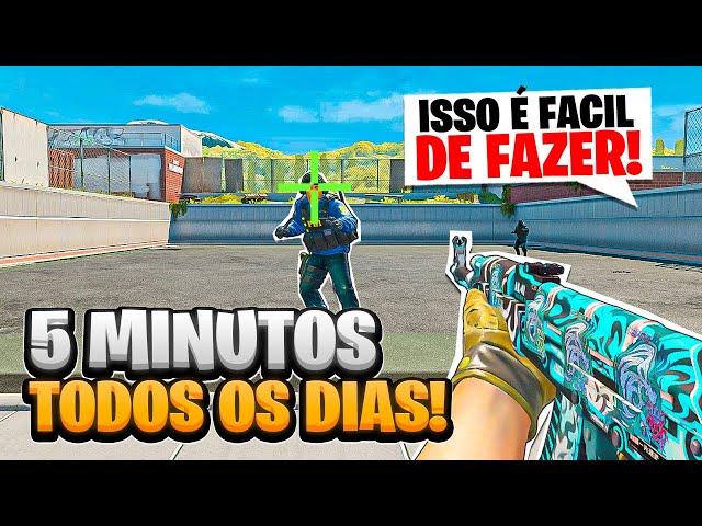 O TREINO de 5 MINUTOS pra ficar BOM no CS2!