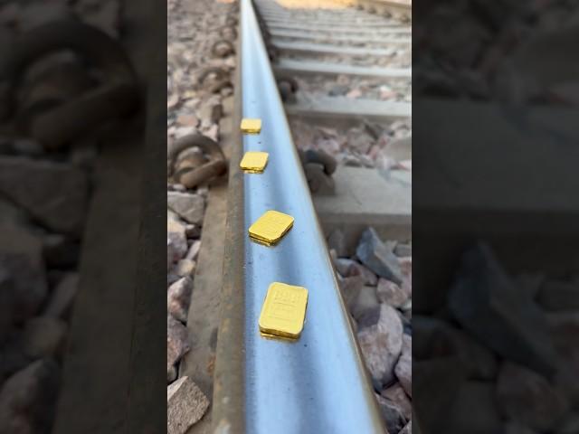 Train vs Gold #railwaycontent #railway #railtrack #train #indianrailways #railvlogger #ytshorts
