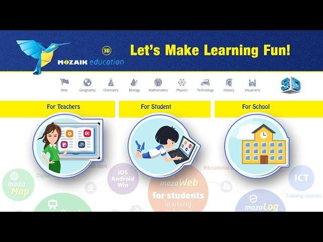 Mozaik Education Digital Lessons 3D Scenes, Learning at Home | TRY IT FOR FREE