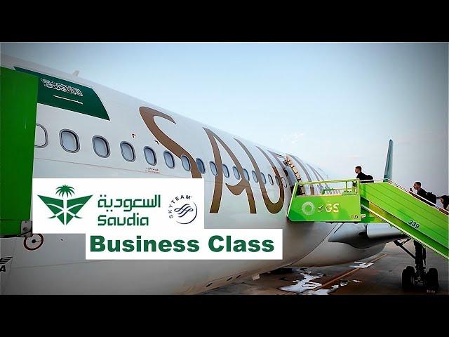 SAUDIA BUSINESS CLASS  Jeddah to Tunis   Airbus A330