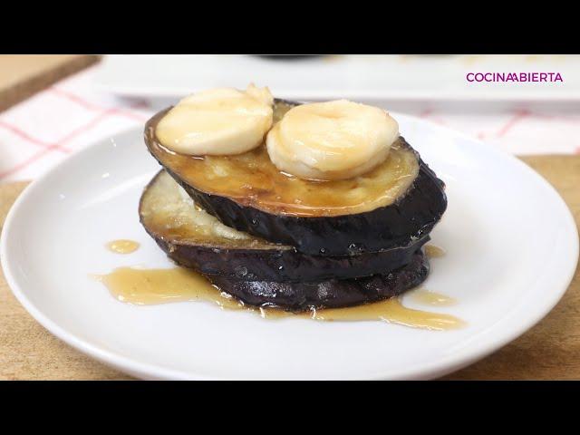 Berenjenas con queso de cabra y miel de caña //Cocina Abierta