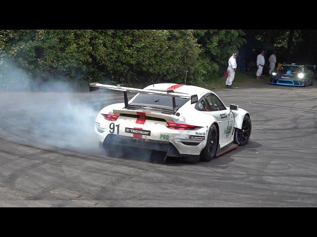 Porsche 911 991.2 RSR GTE - INSANE LOUD Flat-6 Open Engine Sounds!