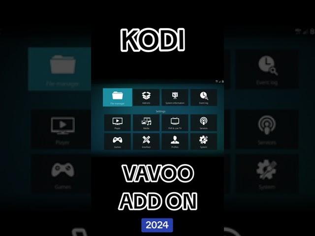 KODI - ADD ON VAVOOO 2024