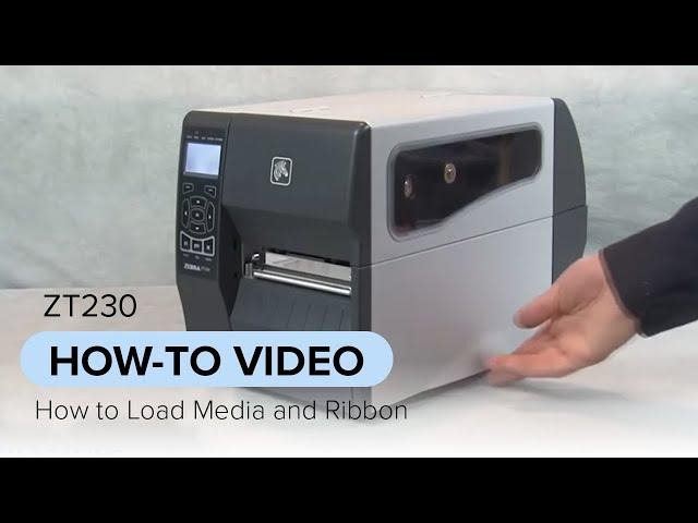 How To Load Media and Ribbon on your ZT230 Printer | Zebra