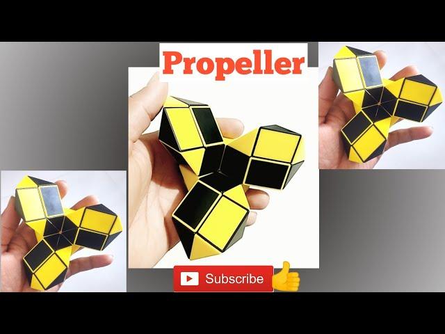 Smiggle snake puzzle or Rubik's twist 24 pieces or Snake Cube - propeller windmill