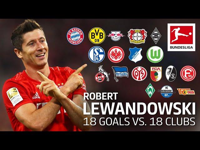 Robert Lewandowski | Best 18 Goals vs. 18 Clubs