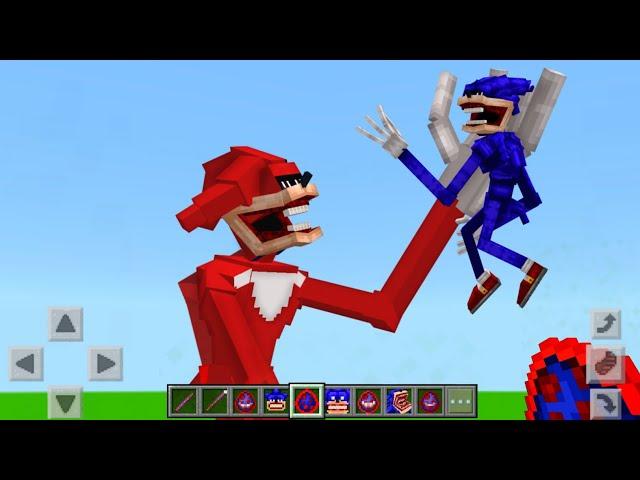 Shin Sonic vs Shin Knuckles in Minecraft