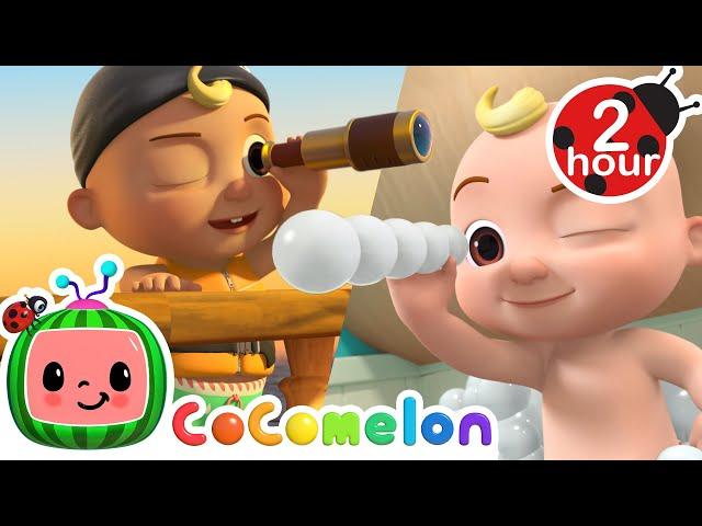 Rub-a-dub dub Pirates ‍️ CoComelon JJ's Animal Time Nursery Rhymes and Kids Songs | After School