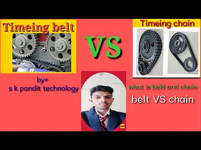belt VS chain and diagram ////by =s k pandit technology