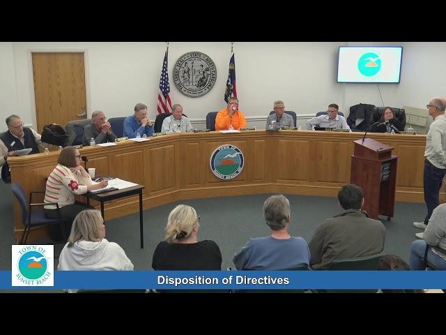 Town of Sunset Beach Town Council Meeting  01-06-2025