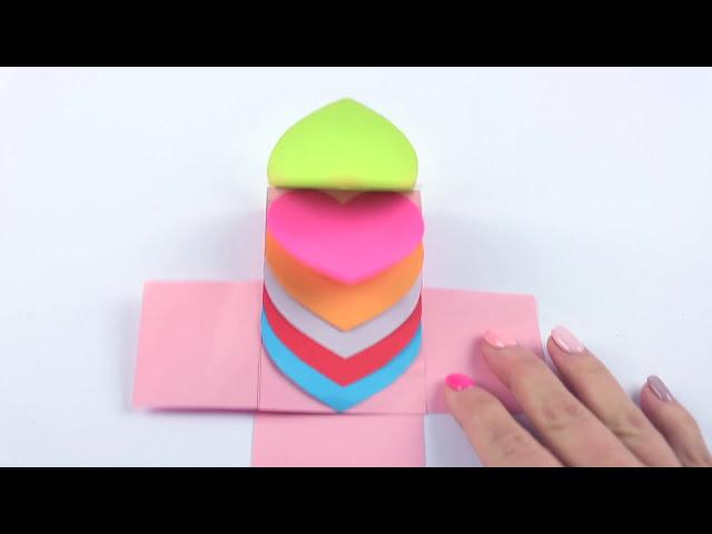 DIY OPENING Waterfall hearts | A self-moving card