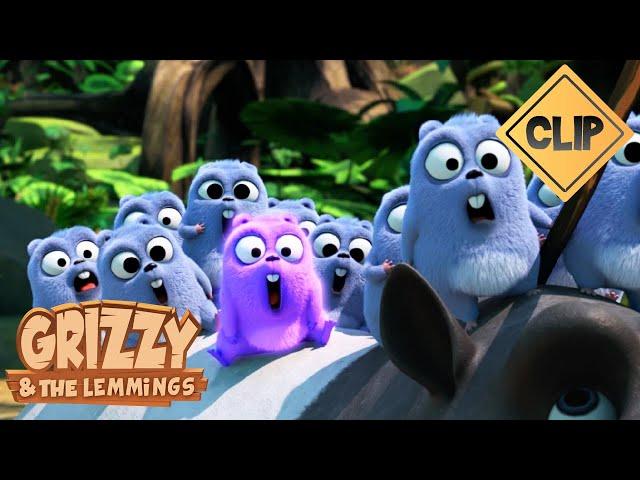  Greenthumb lemming  Grizzy & the Lemmings / Cartoon