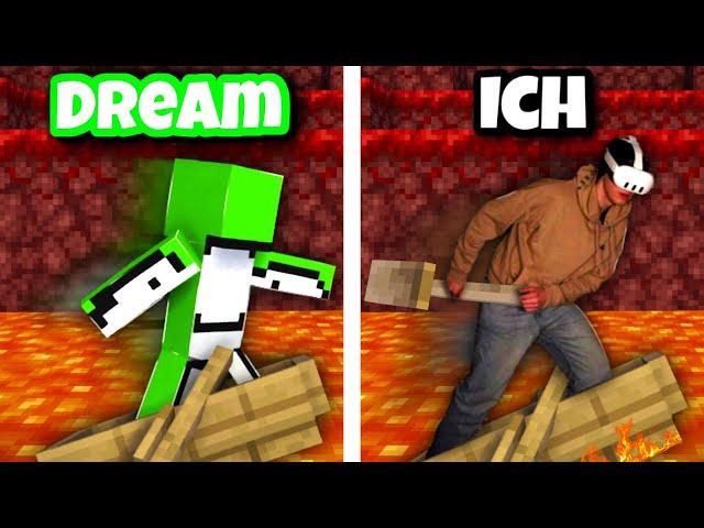 Ich teste DREAM TRICKS in VR Minecraft!