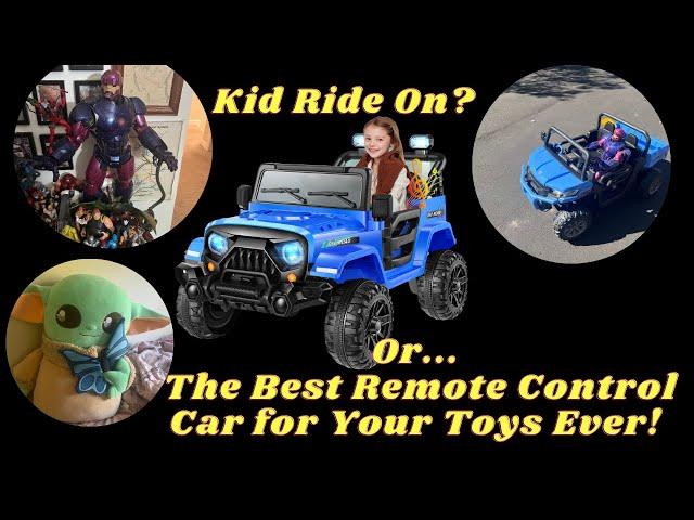 Reviewing Funcid's remote ride on;  kid car or action figure off-road vehicle? #Funcid  #FuncidTime