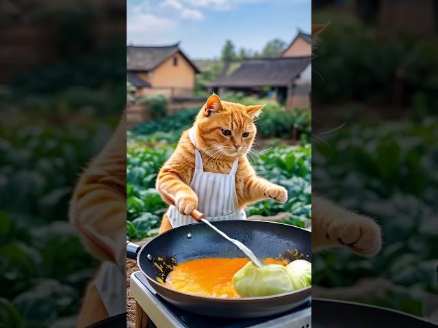 Cat, The Master Chef :"Whipping Up Tasty Treats and Kitchen Adventures!"  #ytshorts #ai #cat #viral