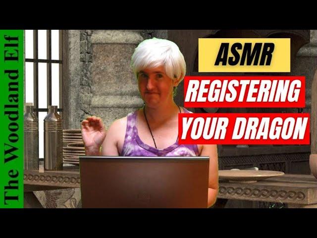 ASMR Roleplay Registering Your Emotional Support Dragon (soft spoken, typing ASMR Role Play)