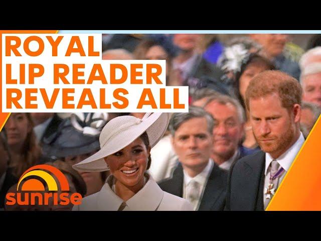 Lip reader reveals what the Royals REALLY said | Sunrise