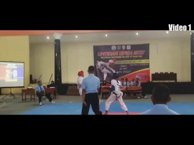 Taekwondo Untidar OPEN 2017 Under 45KG Fahmi (SSHS) Red VS Antonio S (SWTC) blue RED Win