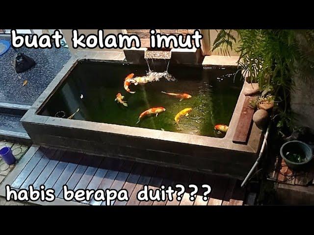 rincian biaya pembuatan kolam koi imut