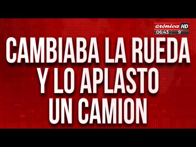 Tremendo accidente en Panamericana: cambiaba una rueda y su auto fue aplastado por un camión