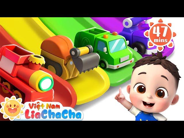  Lia và ChaCha tắm cùng những xe đồ chơi | LiaChaCha - Ca Nhạc Thiếu Nhi Việt Nam