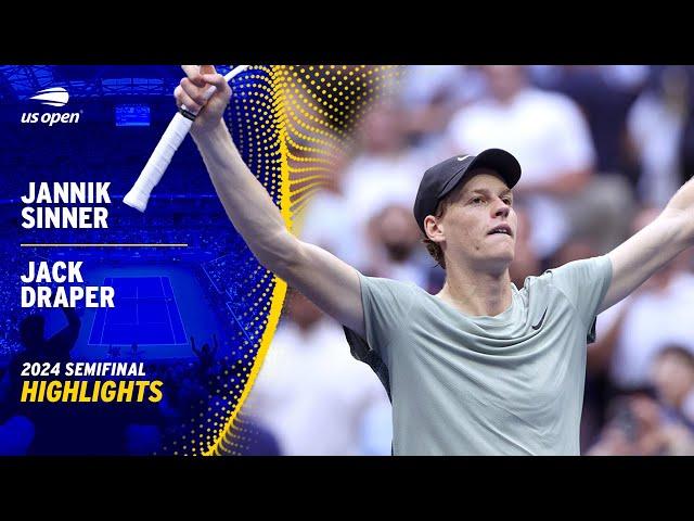 Jannik Sinner vs. Jack Draper Highlights | 2024 US Open Semifinal