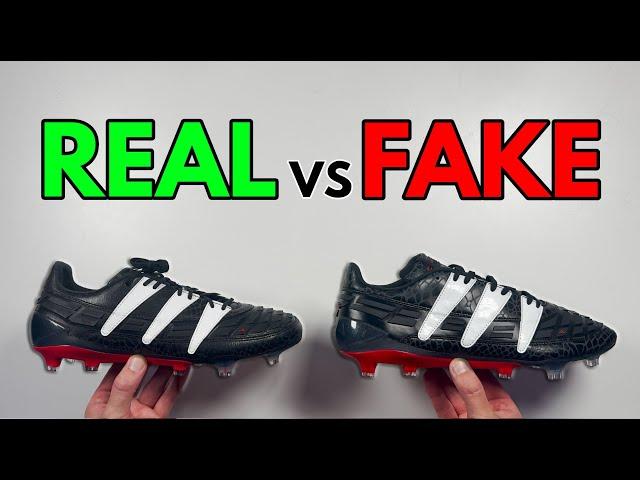 REAL VS FAKE! ADIDAS PREDATOR 1994 REMAKE FOOTBALL BOOT COMPARISON! (CLEATS)