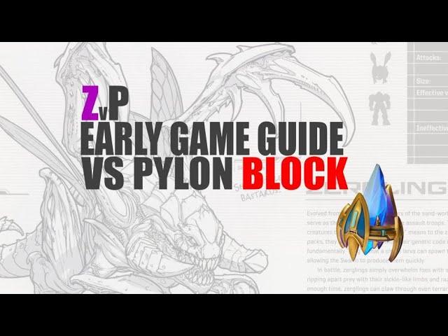 SC2 Zerg Tutorial: Early Game Guide vs Pylon-Block | ZvP