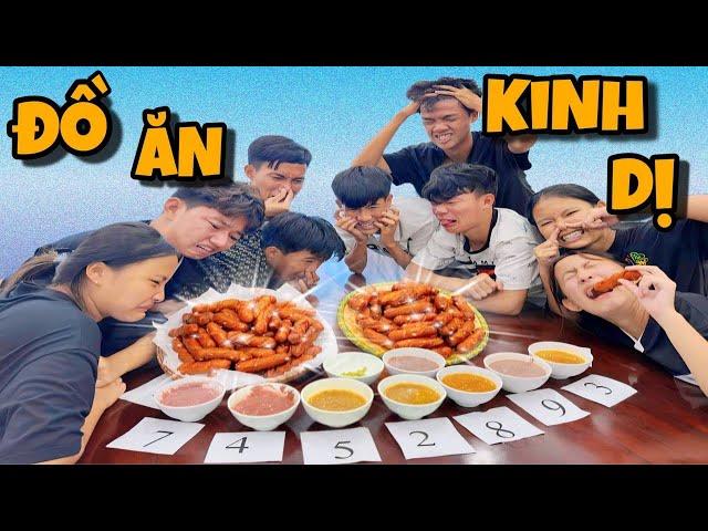 Anh Ba Phải Vlogs | Thử Thách Ăn Đồ Ăn K.I.N.H D.Ị  -Xúc Xích Chấm Mắm Siêu Thúi 