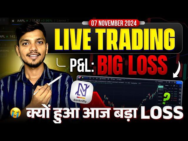 LIVE INTRADAY TRADING  07 NOV. 2024  BANKNIFTY NIFTY OPTIONS || BORING TRADERS