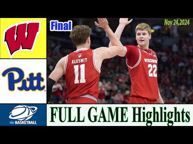 Wisconsin vs Pittsburgh [ FINAL GAME ] Nov 24,2024 | College basketball 2024 | Ncaa basketball